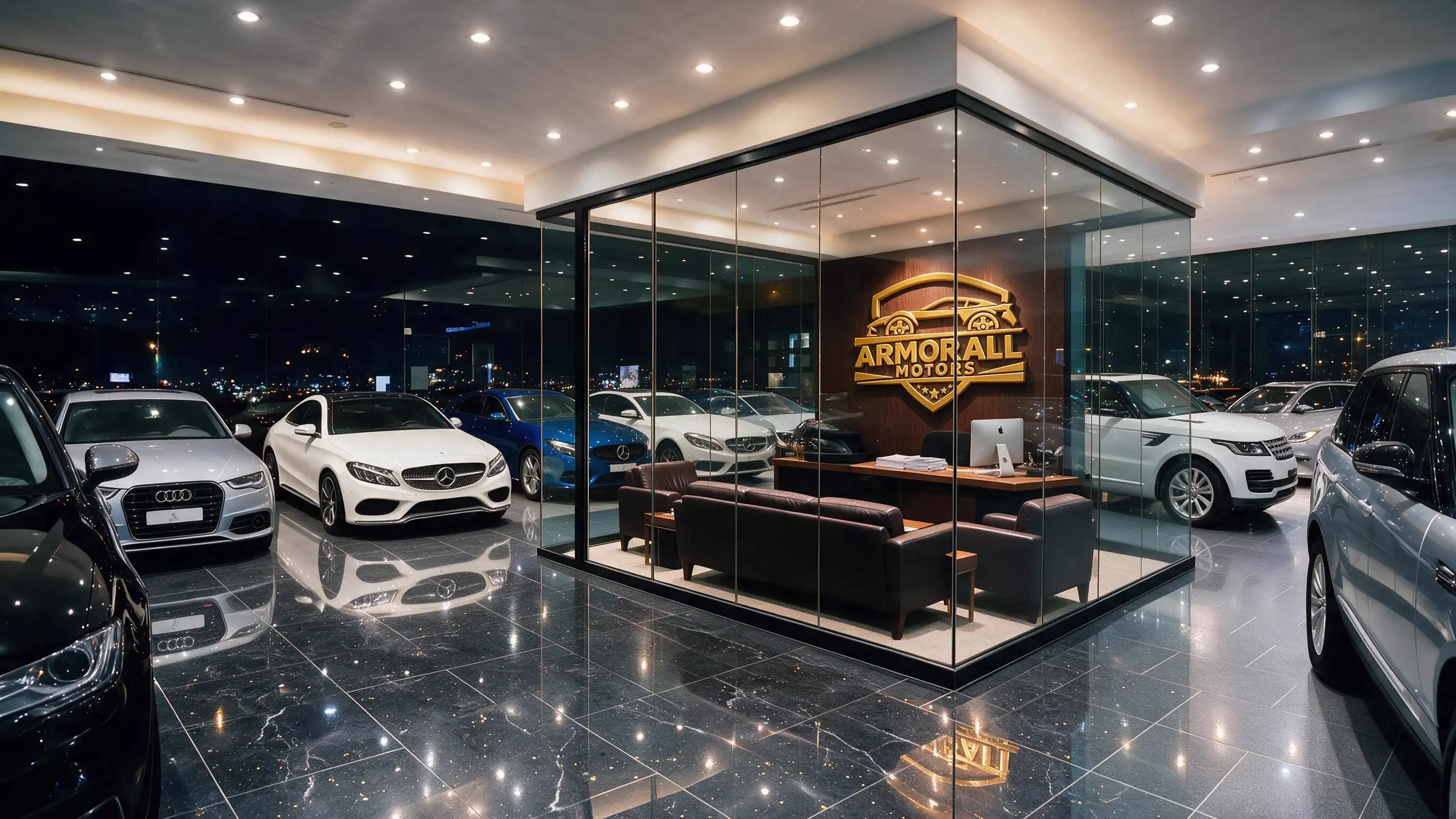 Handing over the keys to a customer at ARMORALL MOTORS